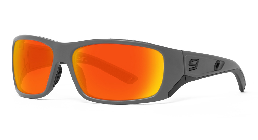 Fork Polarized Poly-Carbonate / Matte Gray / Amber Brown Mirror