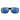CRATER matte Black Sunglasses blue mirror by NINES Optics front view