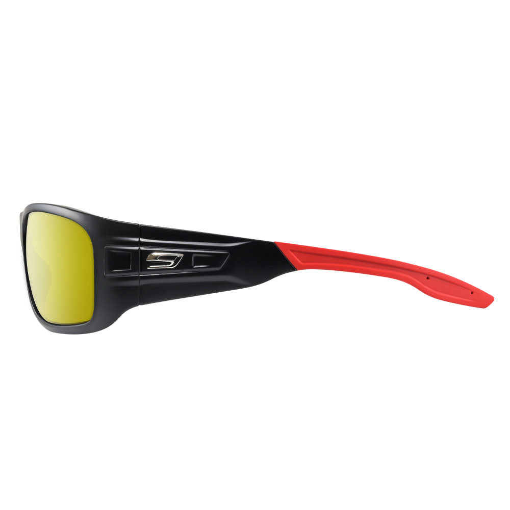 CRATER  sprint black chartreuse mirror by NINES Optics side view