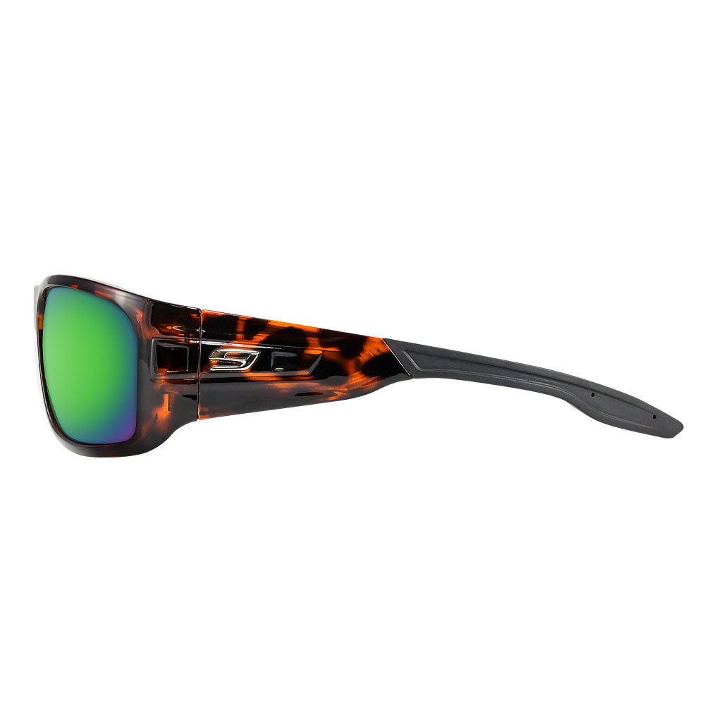 Crater tortoise green lens by NINES Optics side view