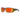 Sunglasses with orange lenses and gray frame on a white background
