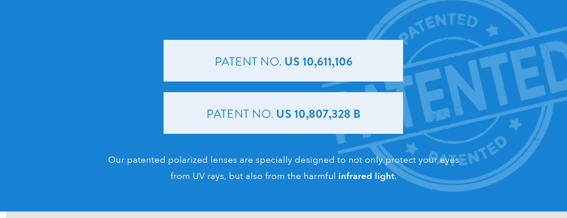 NIRTECH PATENT NUMBERS