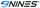 Nines logo with a blue and black design on a white background