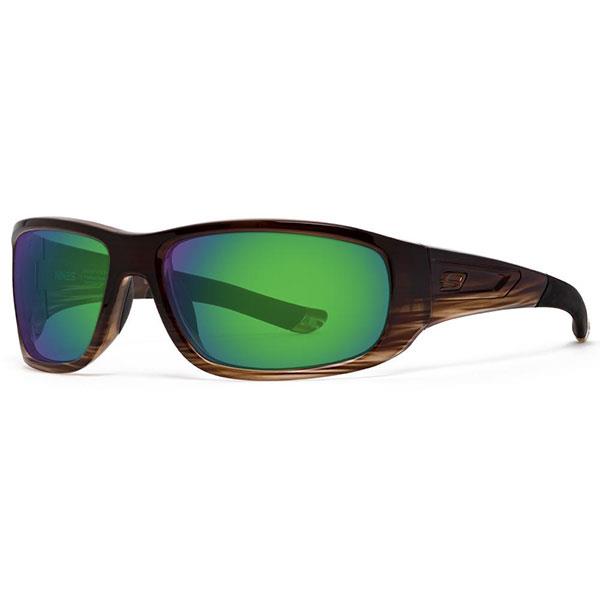 Nines Polarized + NIRTECH Sunglasses | BERRYESSA | Performance Fishing Eyewear Polarized High Performance Glass / Hickory / Amber Brown Lens Green