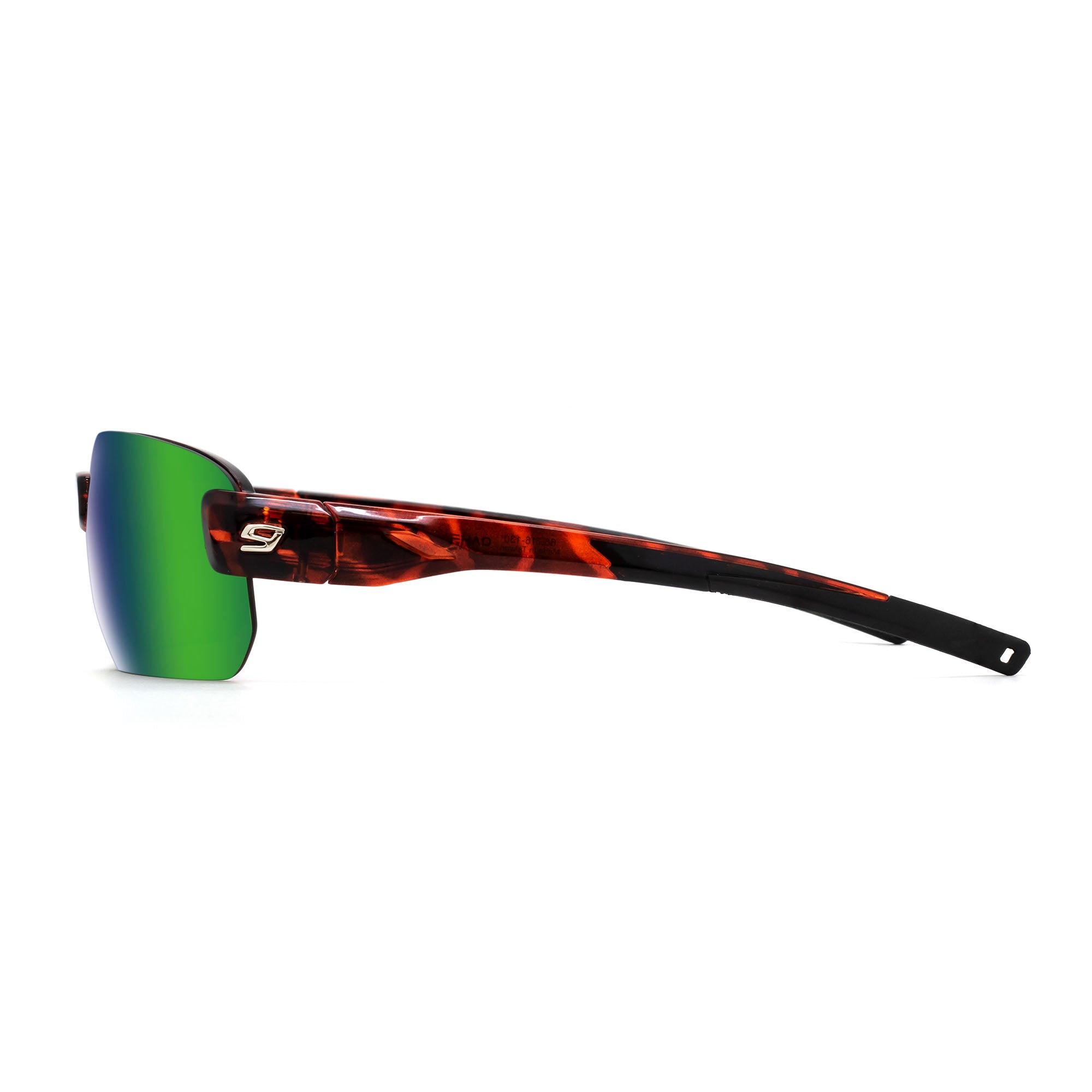 OAHE rimless sunglasses tortoise green lens designed by NINES sunglasses