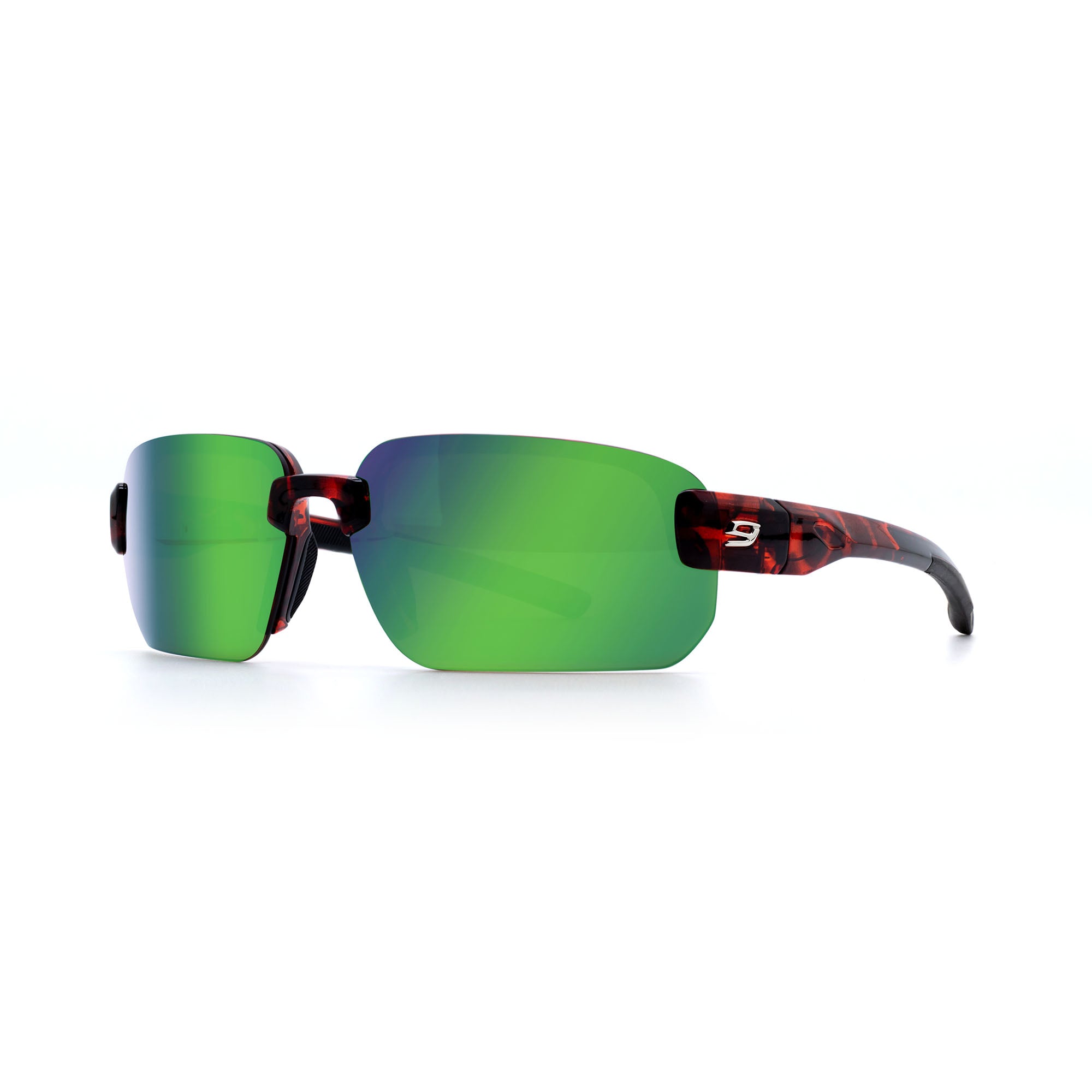 OAHE rimless sunglasses tortoise green